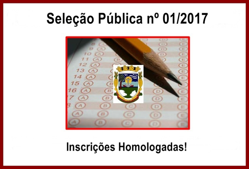 Inscrições homologadas! 